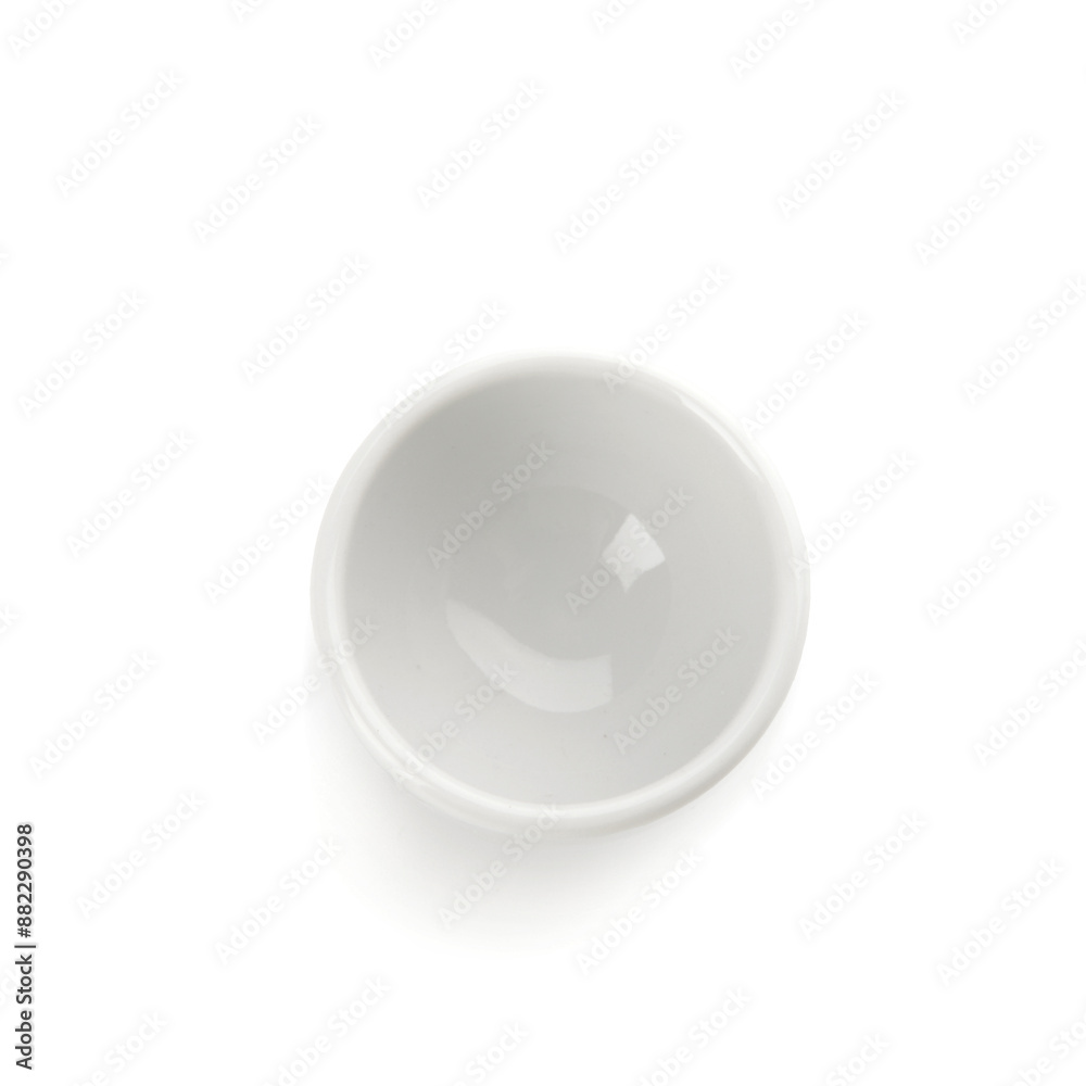 Empty bowl on white background