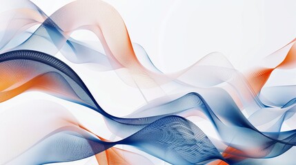 Wall Mural - An abstract image with dynamic, flowing lines and a mix of colors, creating a sense of movement and fluidity that captivates the viewer.