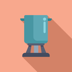 Poster - Home gas boiler heating water, providing warmth and comfort during cold season