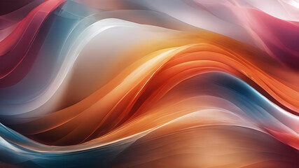 Wall Mural -  Artifical  generated wave design background. Abstract background wavy lines background . ai, AI generated image.