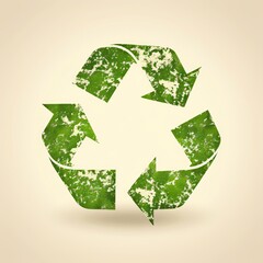 Poster - Green Recycle Symbol.