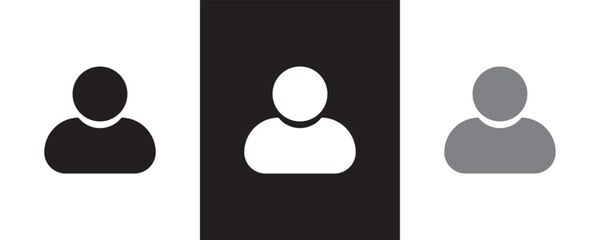Poster - User Profile and Online Presence Icons. Social Avatar and Account Representation Symbols.