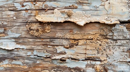 Wall Mural - Wood deteriorated by termites