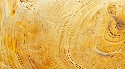 Wall Mural - Top view of light yellow wooden background with natural texture of untreated pine rocks suitable for flat lay photography