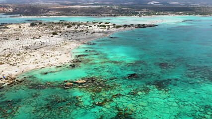 Poster - Aerial view of Elafonisi beach, Crete, Greece