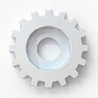 © umut hasanoglu - Metal gear and cog wheel 3d icon illustration. Engineering, industry and technology concept design.