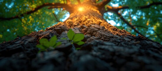 Poster - Sunlight Through Tree Bark