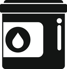 Poster - simple icon of a water filter cartridge, symbolizing clean and purified water