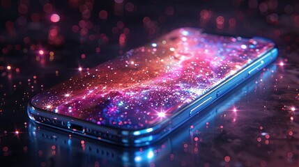 Poster - Protect Your Phone With a Stunning Galaxy-Inspired Cover That Sparkles at Night