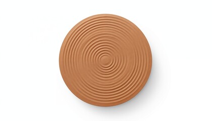 brown ivory circle wave round