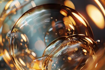 Aufkleber - A close-up shot of a glass of red wine with a subtle reflection