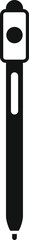 Poster - black glyph icon representing a stylus pen, a tool for drawing or writing on touchscreens