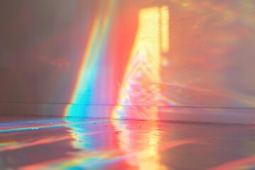 Poster - A single light source shines down onto the floor from above