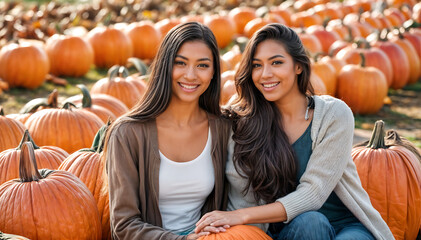 friends pumpkin patch