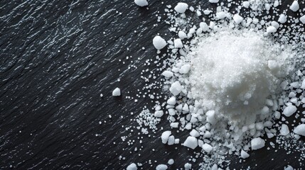 Poster - A pile of sugar sitting on a table