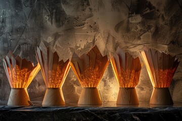 Aufkleber - A set of vases containing flames, ideal for use in scenes where fire and glass are needed