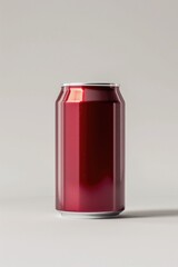 Poster - A single can of soda sitting on a white surface, ideal for use in food or beverage related photography and graphics