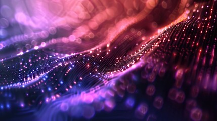 Poster - A close-up shot of a vibrant background lit up by various light sources