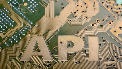 Poster - API Circuit Board Close-up Technology