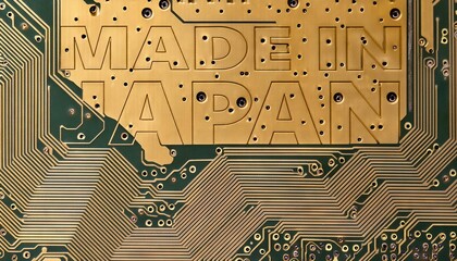 Poster - Made in Japan Microchip Circuit Board