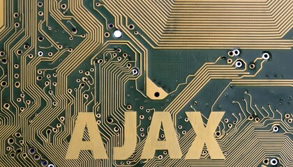 Poster - AJAX Technology Concept on Circuit Board