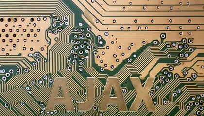 Poster - AJAX Printed Circuit Board Close-Up View
