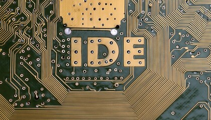 Poster - Integrated Drive Electronics Circuit Board Close-Up View