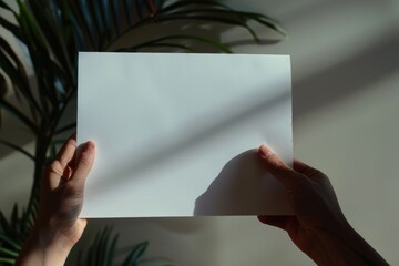 Poster - A person holds a piece of paper in their hand, possibly containing important information or a message