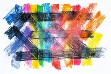 Poster - A vibrant artwork featuring a mix of colors and shapes, suitable for use in creative projects or as a decorative element