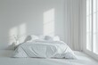 © Zaria - Photorealistic Minimalist Bedroom with Clean White Linens