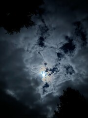 Creepy night clouds