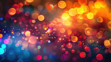 Canvas Print - Festive bright lights background