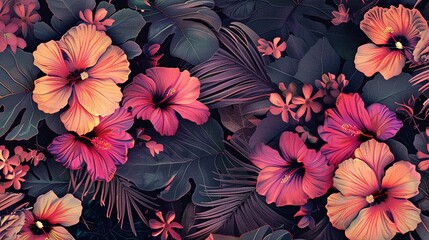 Sticker - floral wallpaper