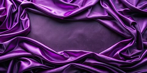 Canvas Print - Top view of purple velvet fabric with dark purple liquid along the edges , velvet, fabric, purple, top view, texture, background