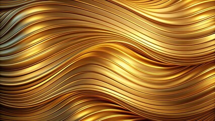 Wall Mural - Gold abstract textured background with flowing waves and curves , gold, abstract, textured, background, waves, curves, shiny