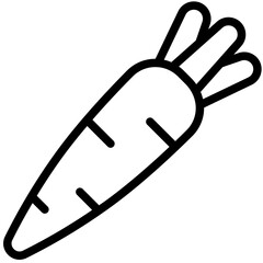 Sticker - carrot icon