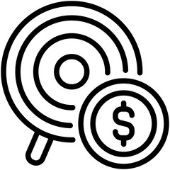 Wall Mural - business target icon