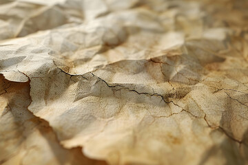 Sticker - Cracked Paper Texture Closeup - Realistic Image