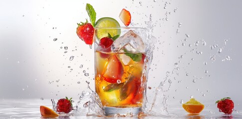 Sticker - a refreshing fruit cocktail with a splash of water