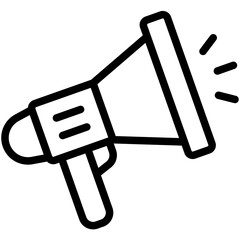 Sticker - megaphone icon