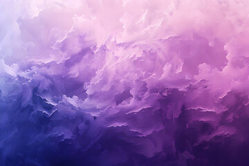 Canvas Print - Abstract Purple Cloud Background