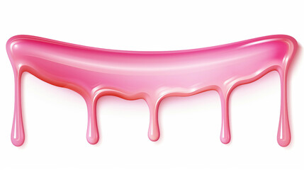 Wall Mural - pink paint dripping