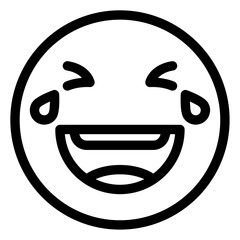 Poster - laughing face icon