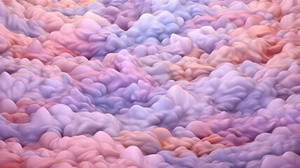 Poster - Abstract 3D Purple and Pink Cloud Background