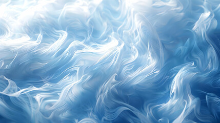 Wall Mural - Abstract Blue and White Swirling Background