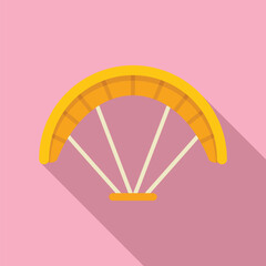 Poster - open canopy parachute is floating in the air, giving you a thrilling paragliding experience