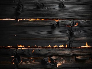 Canvas Print - old wood wall texture background with dark brown color