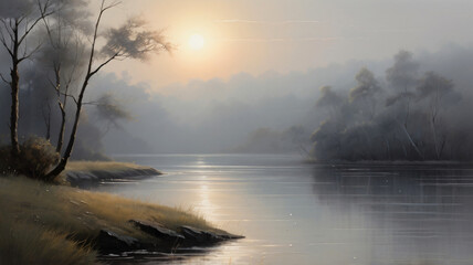 Wall Mural - Peaceful natural scenery.