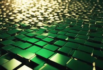 high rendered 3d background minimalist pattern rhombus blur futuristic 8k screensaver green structure dimensional three render rendering 4k definition abstract blocks dark wallpaper cube technology an