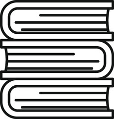 Fototapete - Stack of three books with covers slightly open, suggesting knowledge and learning